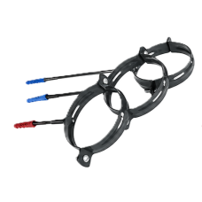 Тримач труби металевий 130 мм, довжина 100 мм (RAL 7024)