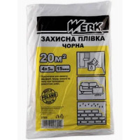 Пленка П/Э защитная черная 4x5м, 15мкм TM WERK Пленка П/Э защитная черная 4x5м, 15мкм TM WERK