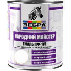 Емаль ПФ-115 ТМ "Народный мастер" 512 біла акація 0,9 кг