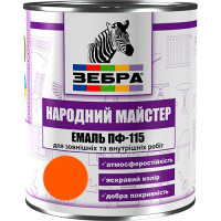 Емаль ПФ-115 ТМ "Народный мастер" 560 печений гарбуз 2,8 кг Емаль ПФ-115 ТМ "Народный мастер" 560 печений гарбуз 2,8 кг