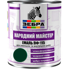 Емаль ПФ-115 ТМ "Народный мастер" 538 зелений мох 2,8 кг