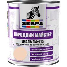 Емаль ПФ-115 ТМ "Народный мастер" 513 пряжене молоко 0,9 кг