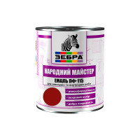 Емаль ПФ-115 ТМ "Народный мастер" 576 стигла вишня 0,9 кг Емаль ПФ-115 ТМ "Народный мастер" 576 стигла вишня 0,9 кг