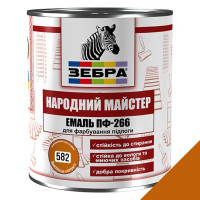 Емаль ПФ-266 ТМ "Народний майстер" 582 золотисте полум’я 2,8 кг Емаль ПФ-266 ТМ "Народний майстер" 582 золотисте полум’я 2,8 кг