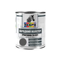 Ґрунт ГФ-021 ТМ "Народний майстер" 518 сіре залізо 0,9 кг Ґрунт ГФ-021 ТМ "Народний майстер" 518 сіре залізо 0,9 кг