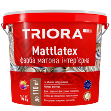 Краска Mattlatex матовая интерьерная 1,4 кг TM TRIORA