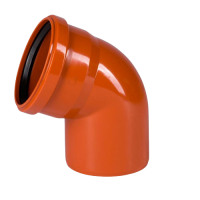 Колено Ostendorf KG 110×45° ПВХ Колено Ostendorf KG 110×45° ПВХ