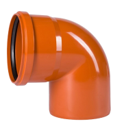Колено Ostendorf KG 110×87° ПВХ Колено Ostendorf KG 110×87° ПВХ