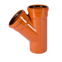 Тройник Ostendorf KG 250/250×45° ПВХ Тройник Ostendorf KG 250/250×45° ПВХ