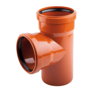 Тройник Ostendorf KG 250/250×87° ПВХ Тройник Ostendorf KG 250/250×87° ПВХ