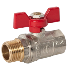 Кран шаровой НВ Ду 20 (3/4") бабочка (ASG) 