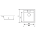 Кухонная мойка Zerix ZS-4651S-13 графитовая Кухонная мойка Zerix ZS-4651S-13 графитовая