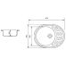 Кухонная мойка Zerix ZS-6250R-06 бежевая Кухонная мойка Zerix ZS-6250R-06 бежевая