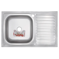 Кухонная мойка накладная Zerix Z8050L-06-160E (Satin)