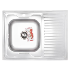 Кухонная мойка накладная Zerix Z8060L-06-160E (Satin) 