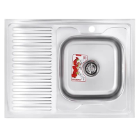 Кухонная мойка накладная Zerix Z8060R-06-160MD (Micro Decor) Кухонная мойка накладная Zerix Z8060R-06-160MD (Micro Decor)
