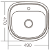 Кухонная мойка накладная Zerix Z4947-08-180D (Decor) Кухонная мойка накладная Zerix Z4947-08-180D (Decor)