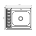Кухонная мойка накладная Zerix Z6060R-06-160MD Кухонная мойка накладная Zerix Z6060R-06-160MD