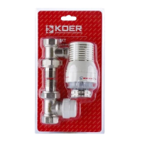 Комплект для подключения радиатора Koer 1/2" прямой с термоголовкой Комплект для подключения радиатора Koer 1/2" прямой с термоголовкой