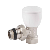 Кран радиаторный SD Forte Powerful SF232W15 1/2" угловой с системой антипротекания Кран радиаторный SD Forte Powerful SF232W15 1/2" угловой с системой антипротекания