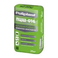 Штукатурка фасадная ПЦШ-016-М POLIPLAST серая 25 кг