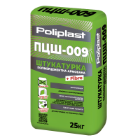 Штукатурка цементна армована ПЦШ-009 POLIPLAST 25 кг Штукатурка цементна армована ПЦШ-009 POLIPLAST 25 кг