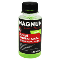 Летний омыватель стекла концентрат 1:100 Лайм 100 мл ТМ MAGNUM