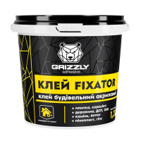 Клей строительный акриловый FIXATOR ТМ GRIZZLY 1,2 кг Клей строительный акриловый FIXATOR ТМ GRIZZLY 1,2 кг