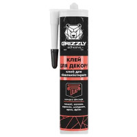 Клей для декору з пінополістиролу ТМ GRIZZLY 280 мл білий Клей для декору з пінополістиролу ТМ GRIZZLY 280 мл білий