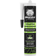 Герметик силиконовый универсальный GRIZZLY adhesive 280 мл прозрачный