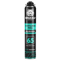 Монтажная пена полиуретановая под пистолет ТМ GRIZZLY 65 всесезонная