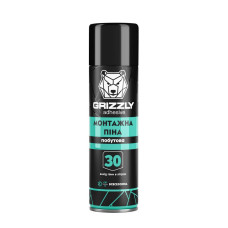 Монтажная пена полиуретановая бытовая ТМ GRIZZLY 30 всесезонная