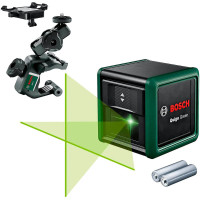 Лазерный нивелир Bosch Quigo Green с держателем MM 2 и адаптером Лазерный нивелир Bosch Quigo Green с держателем MM 2 и адаптером