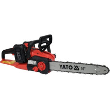 Аккумуляторная бесщеточная цепная пила 16", 2х18В, с аккумулятором 4Аг YATO YT-828131