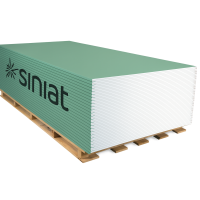 Гипсокартон влагостойкий SINIAT SMART 12,5X1200X3000 (3,6м2)