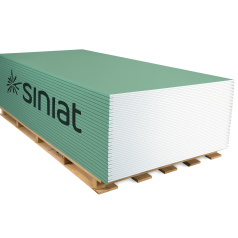 Гипсокартон влагостойкий SINIAT SMART 12,5X1200X2500 (3м2)