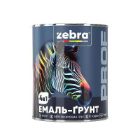 Эмаль-грунт TM ZEBRA PROF 048P синий 0,8 кг