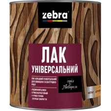 Лак універсальний глянсовий TM ZEBRA безбарвний 0,75л