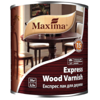 Лак для дерева глянцевый экспресс TM "Maxima" 2,5 л Лак для дерева глянцевый экспресс TM "Maxima" 2,5 л