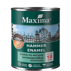Эмаль молотковая 3в1 ТМ " Maxima " (0,75л)