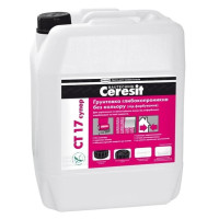 Грунтовка глубокопроникающая СT 17 Super CERESIT безцветная 10 л Грунтовка глубокопроникающая СT 17 Super CERESIT безцветная 10 л