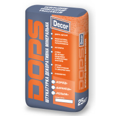 Штукатурка декоративная "короед" 2,0мм DOPS DECOR 25кг