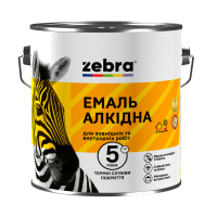 Эмаль алкидная ПФ-116 ТМ ZEBRA 88 темно-коричневая 2,8 кг