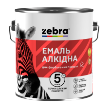 Эмаль алкидная ПФ-266 для пола ТМ ZEBRA 0,9 кг