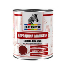 Эмаль ПФ-266 "Народний майстер" 2,8 кг ТМ Зебра