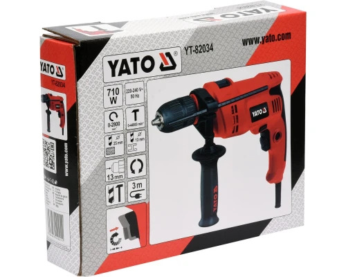 Электрическая ударная дрель YATO YT-82034 Электрическая ударная дрель YATO YT-82034